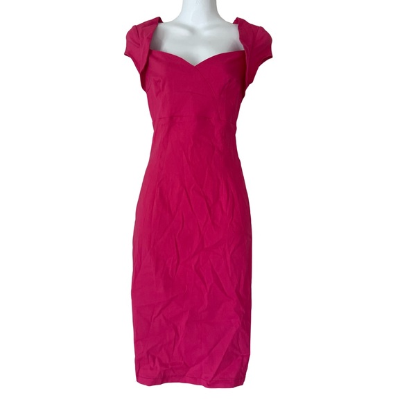 Collectif Dresses & Skirts - Collectif XS Magenta/Pink Fitted Dress